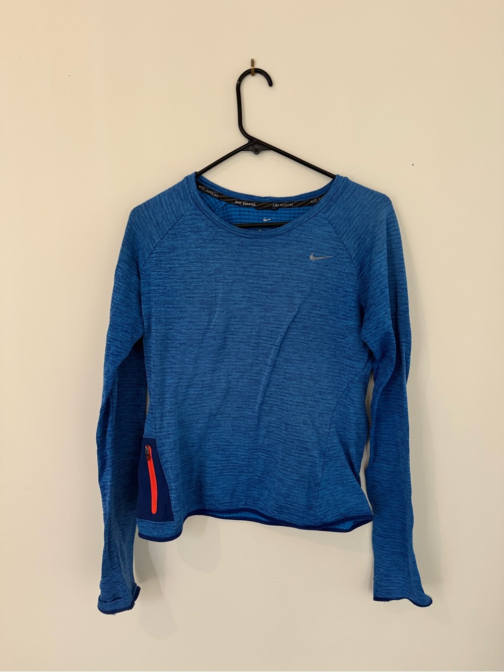 Nike Blue Long-Sleeve Performance Top